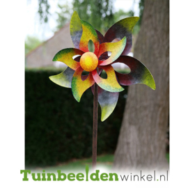 Metalen bloem ''De gekleurde bloem'' TBW16072