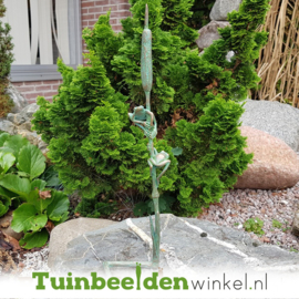 Tuinbeeld kikker ''Kikkers op rietstengel'' TBW37284