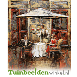 Metalen schilderij ''First date'' TBW001124