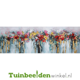 Olieverf schilderij bloemen ''De vrolijke bloemen'' TBW005810