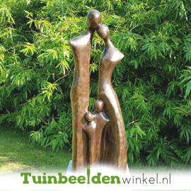 Modern tuinbeeld "Gezin met 2 kinderen" - kleine versie BBW2388br