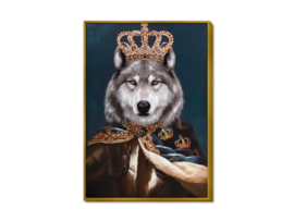 Olieverf schilderij dieren "Koning van de husky's" TBW27246sc