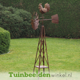 Metalen tuinbeeld figuur ''Haan'' TBW17239