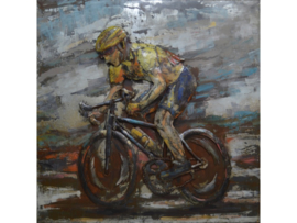 Fiets schilderij ''De gele trui'' TBW000924