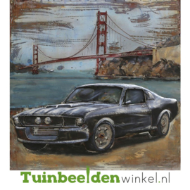 Metalen schilderij "Golden gate bridge" TBW000888