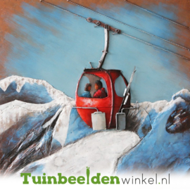 NR 1 | Metalen schilderij "SKI-kabel" TBW002240