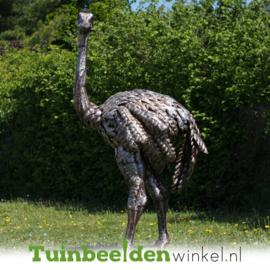 Metalen kunst beeld "De mooiste struisvogel " TBW8020me
