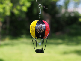 Metalen figuur "Luchtballon Belgische kleuren" TBW16151me