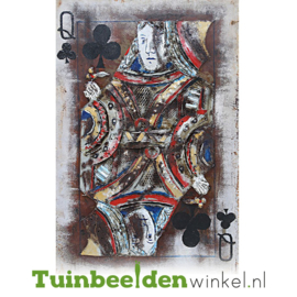 Metalen schilderij ''De klaver koningin'' TBW001640