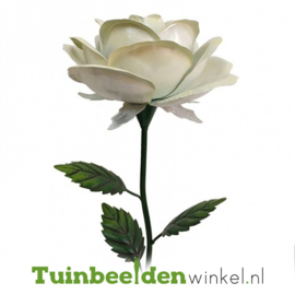 Tuinsteker bloem ''Grote witte roos'' Tbw0871pr107