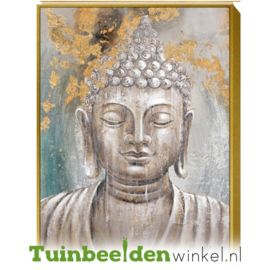 Olieverf schilderij vrouw "Canvas schilderij Budha" TBW29173