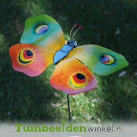 Metalen vlinder als tuinsteker ''Herfst vlinder'' TBW16067
