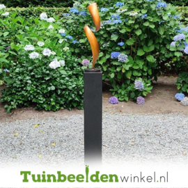 Modern tuinbeeld "Gracieus" (gouden zijde) TBW1546br