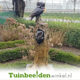 Beeld uil ''Bronzen uilenboom met twee uilen'' TBW37230