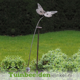 Roestige metalen vlinder "De fladderende vlinder" TBW19558me