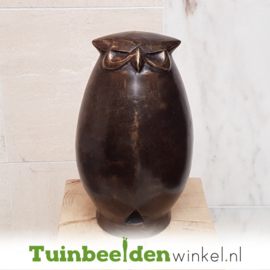 Bronzen beeld uil ''Abstracte uil'' TBWFHAU