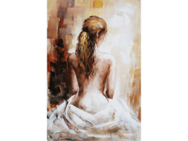 Olieverf schilderij "De jonge vrouw" TBW5678sc