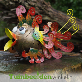 Metalen tuinbeeld figuur ''De opvallende vis'' TBW16130