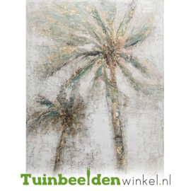 Olieverf schilderij bloemen ''De palmbomen'' TBW60025