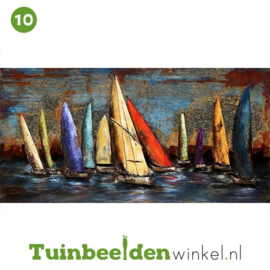 NR 10 | Metalen schilderij "De zeilbootjes" TBW000380