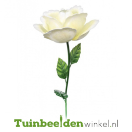 Metalen bloem ''Witte roos'' Tbw0871pr110