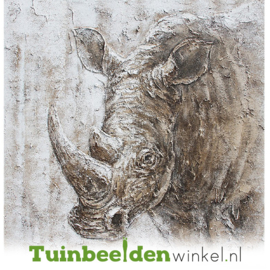 Olieverfschilderij  ''De neushoorn'' TBW000558