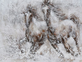 Dieren schilderij "De paarden" TBW9632sc