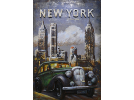 Metalen schilderij "New York" TBW001401