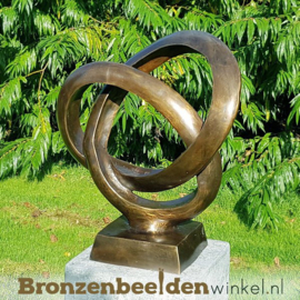 Beeld brons "Moderne Trouwringen" TBW91234br