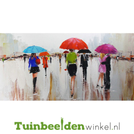 Olieverf schilderij ''Regenachtige dag'' TBW004034