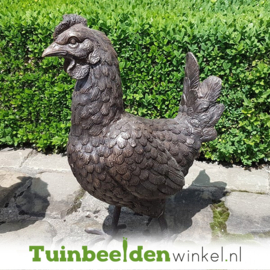 Bronzen beeld hennetje TBW6337br