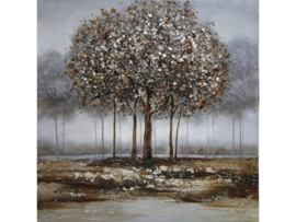 Olieverf schilderij landschap "De levensboom" TBW5235sc