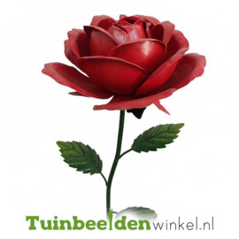 Tuinsteker bloem ''Grote rode roos'' Tbw0871pr102