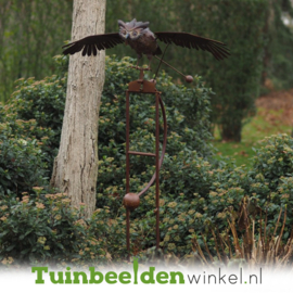 Beeld uil ''vliegende uil medium'' TBW17134