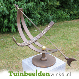 Tuinbeeld ''Zonnewijzer brons'' TBW0386br