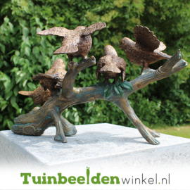 Brons beeld ''Vogels op tak'' TBW0783br