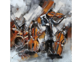 Muziek schilderij "De violisten" TBW000287