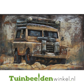 Metalen schilderij "De Landrover" TBW000745