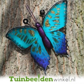 Metalen vlinder "De paarse vlinder" TBW18827me