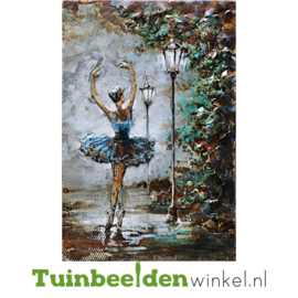 Metalen schilderij "Prima ballerina" TBW001033