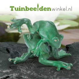 Tuinbeeld kikker ''Bronzen kikkers'' TBW37206