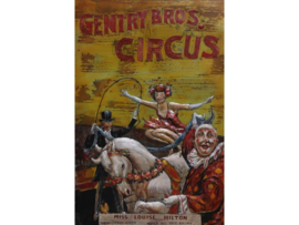 Metalen schilderij ''Circus'' TBW002024