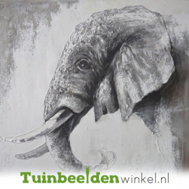 Olieverfschilderij "De reusachtige olifant" TBW0605