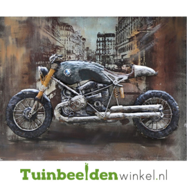 3D schilderij "De zwarte motor" TBW000662