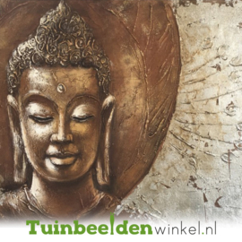 Abstract olieverf schilderij " Budha Vrouwengezicht" TBW07403
