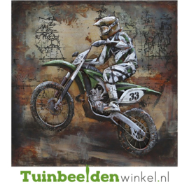 3D schilderij "De motorracer" TBW000751