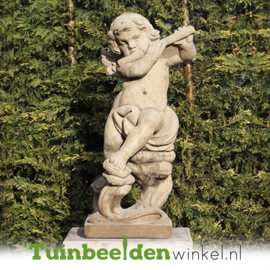 Engelen beeld "Muzikant engel" op sokkel TWB3br238br
