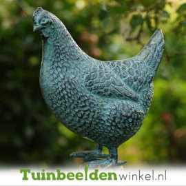 Bronzen beeld hen TBW5418br