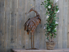 Metalen tuinbeeld figuur ''De reiger 2'' TBW89878