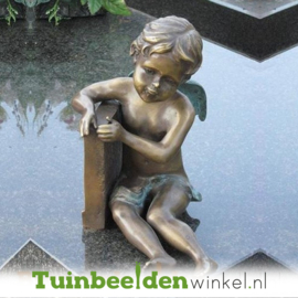 Bronzen grafsteen engel TBW1274br